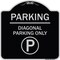 Signmission Parking Diagonal Parking W/ Parking Heavy-Gauge Aluminum Sign, 18" x 18", BS-1818-23472 A-DES-BS-1818-23472 - alternate 1